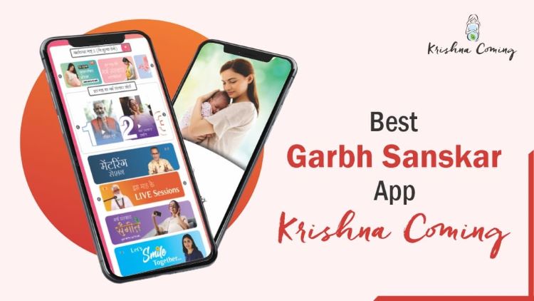 best-online-garbh-sanskar-application-krishna-coming